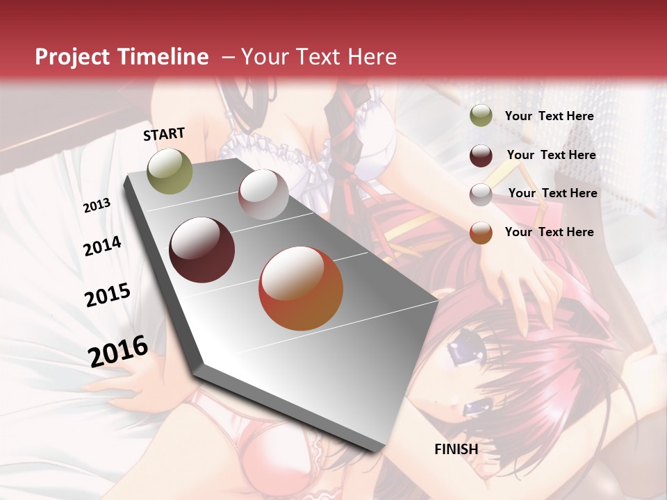 A Woman Laying On Top Of A Bed Next To A Man PowerPoint Template