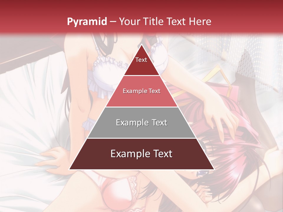 A Woman Laying On Top Of A Bed Next To A Man PowerPoint Template