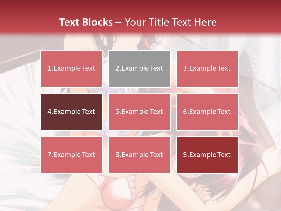 A Woman Laying On Top Of A Bed Next To A Man PowerPoint Template