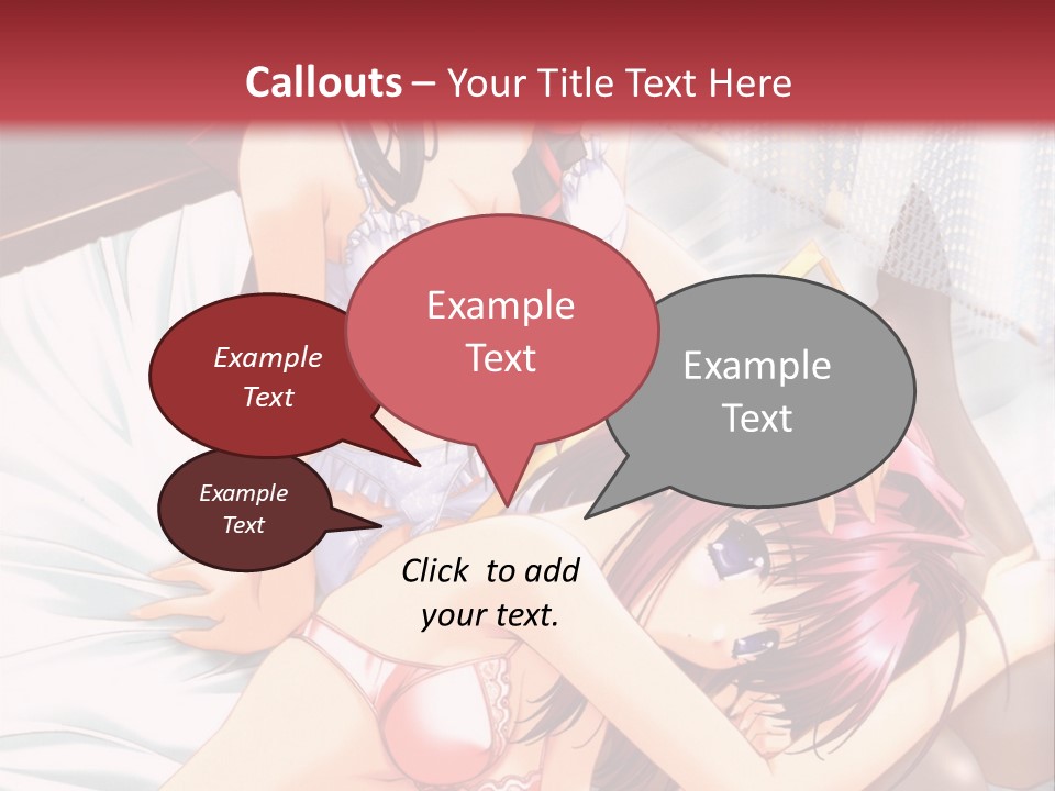 A Woman Laying On Top Of A Bed Next To A Man PowerPoint Template