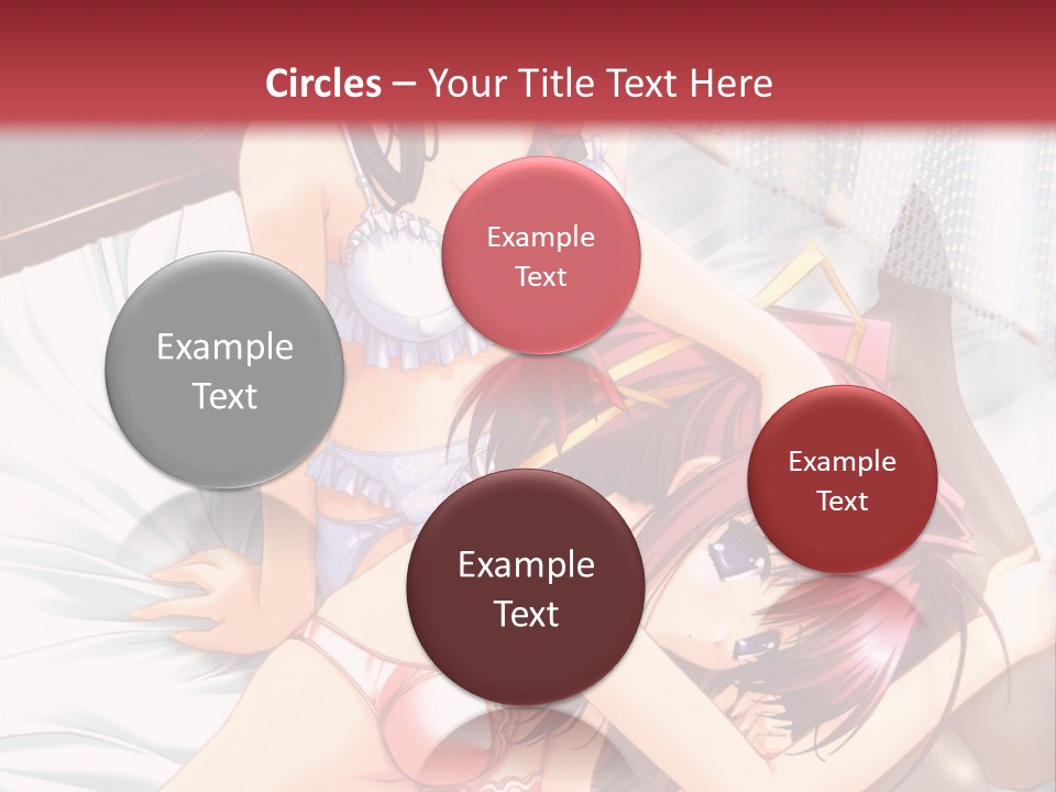 A Woman Laying On Top Of A Bed Next To A Man PowerPoint Template