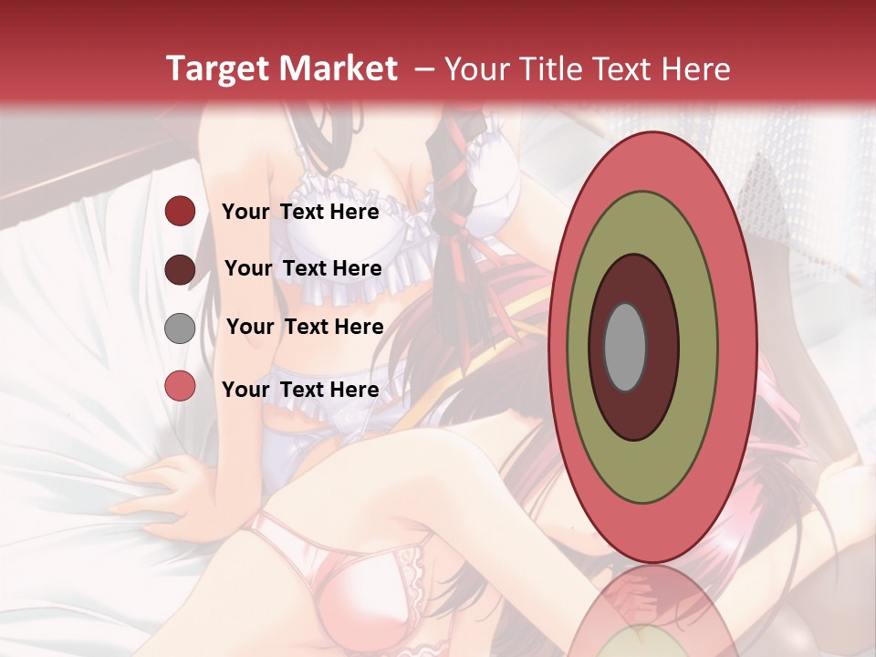 A Woman Laying On Top Of A Bed Next To A Man PowerPoint Template