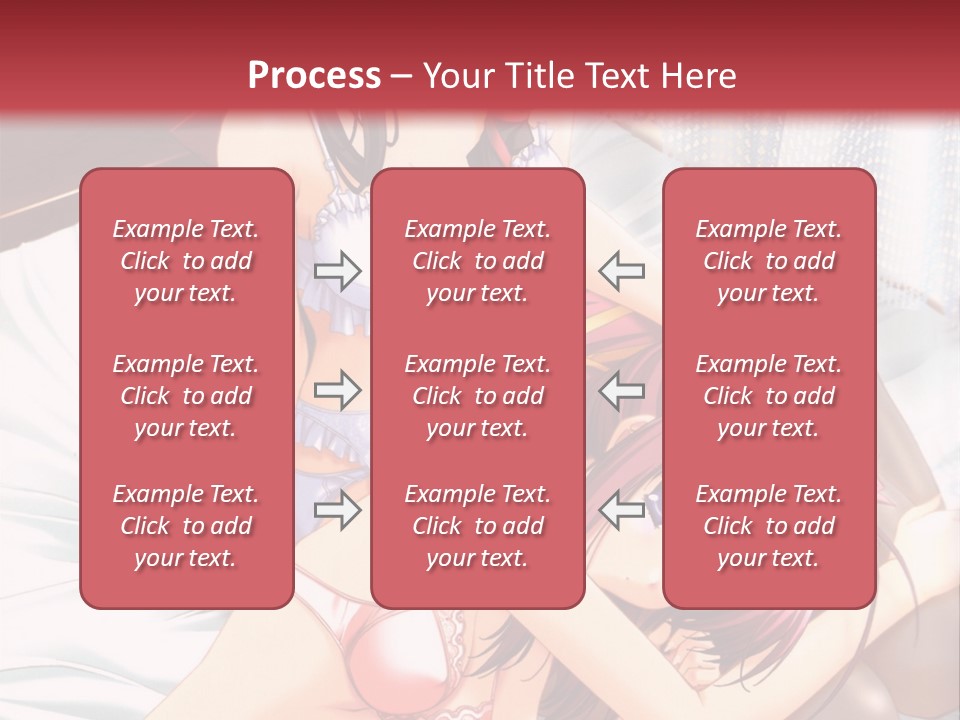 A Woman Laying On Top Of A Bed Next To A Man PowerPoint Template