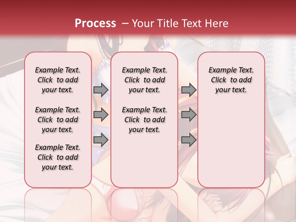 A Woman Laying On Top Of A Bed Next To A Man PowerPoint Template