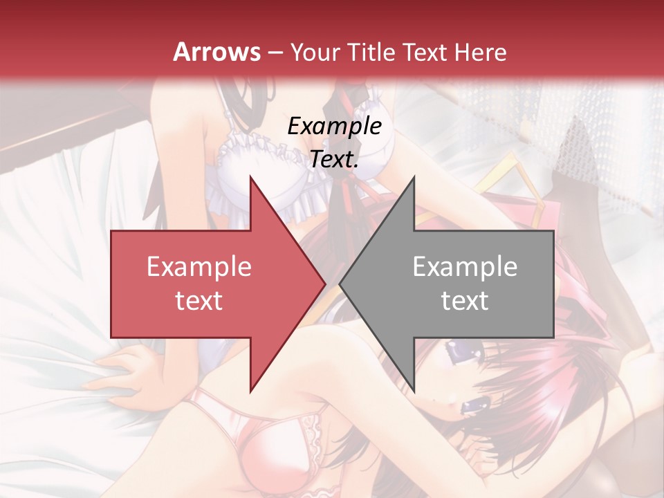 A Woman Laying On Top Of A Bed Next To A Man PowerPoint Template