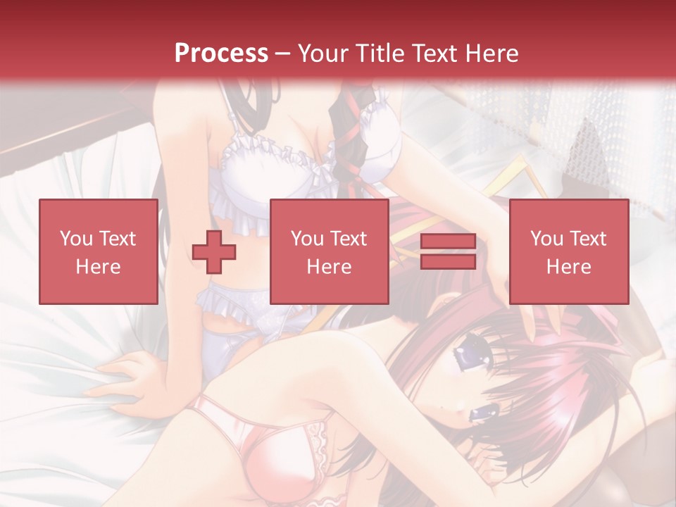 A Woman Laying On Top Of A Bed Next To A Man PowerPoint Template