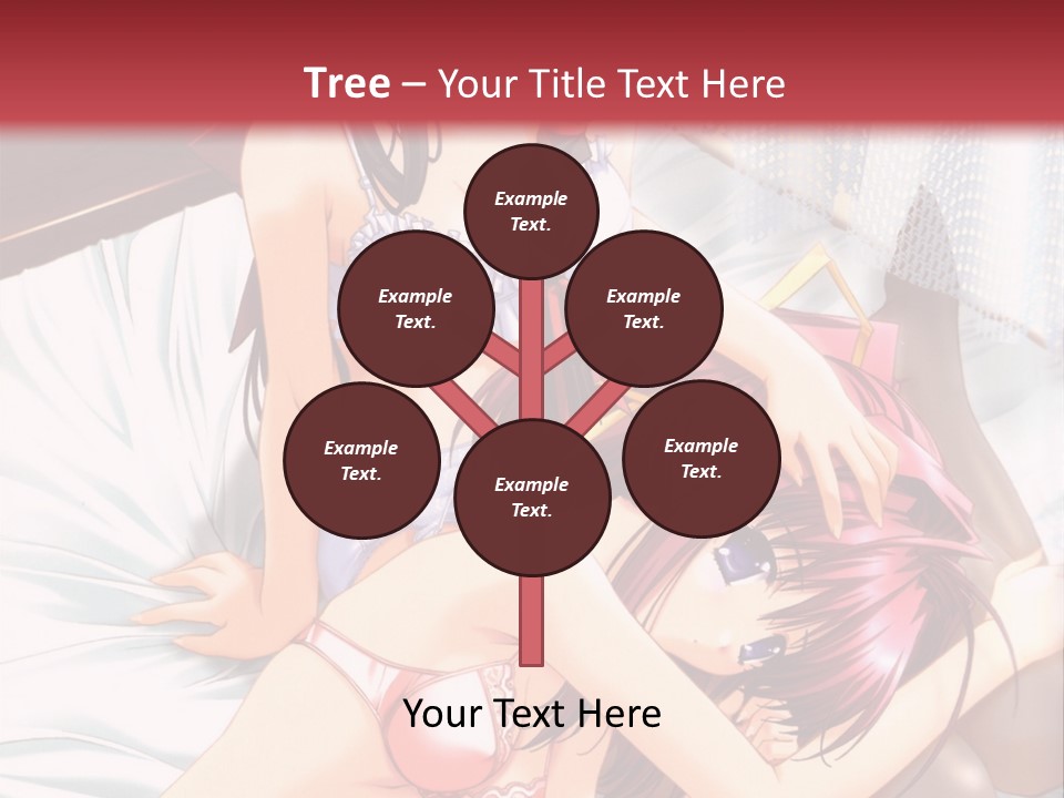 A Woman Laying On Top Of A Bed Next To A Man PowerPoint Template