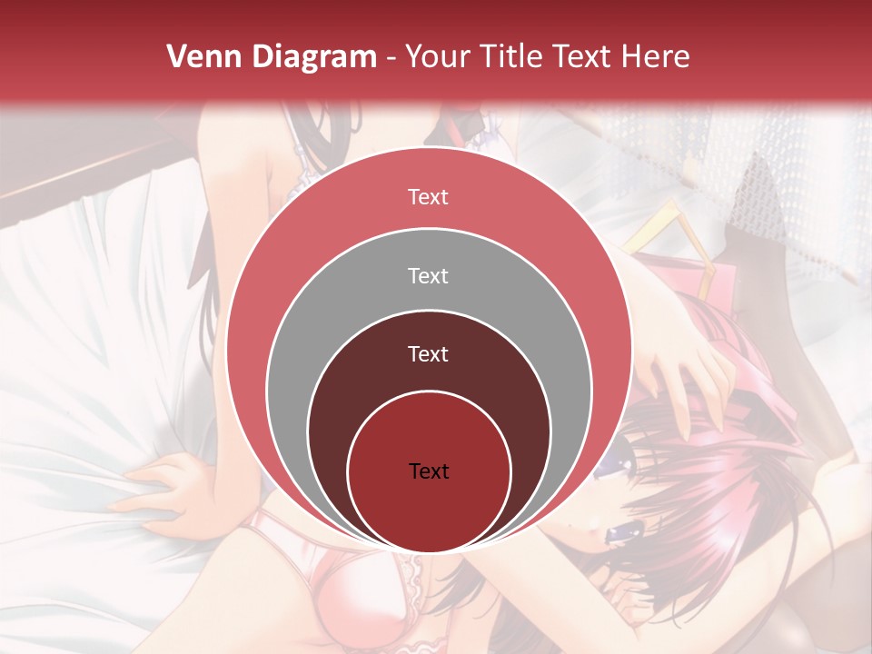 A Woman Laying On Top Of A Bed Next To A Man PowerPoint Template