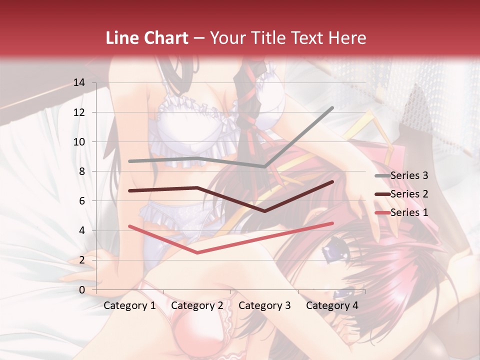 A Woman Laying On Top Of A Bed Next To A Man PowerPoint Template