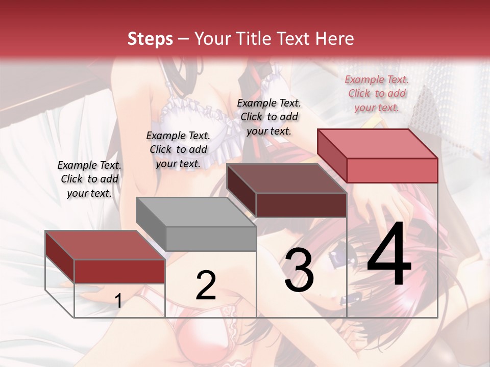 A Woman Laying On Top Of A Bed Next To A Man PowerPoint Template