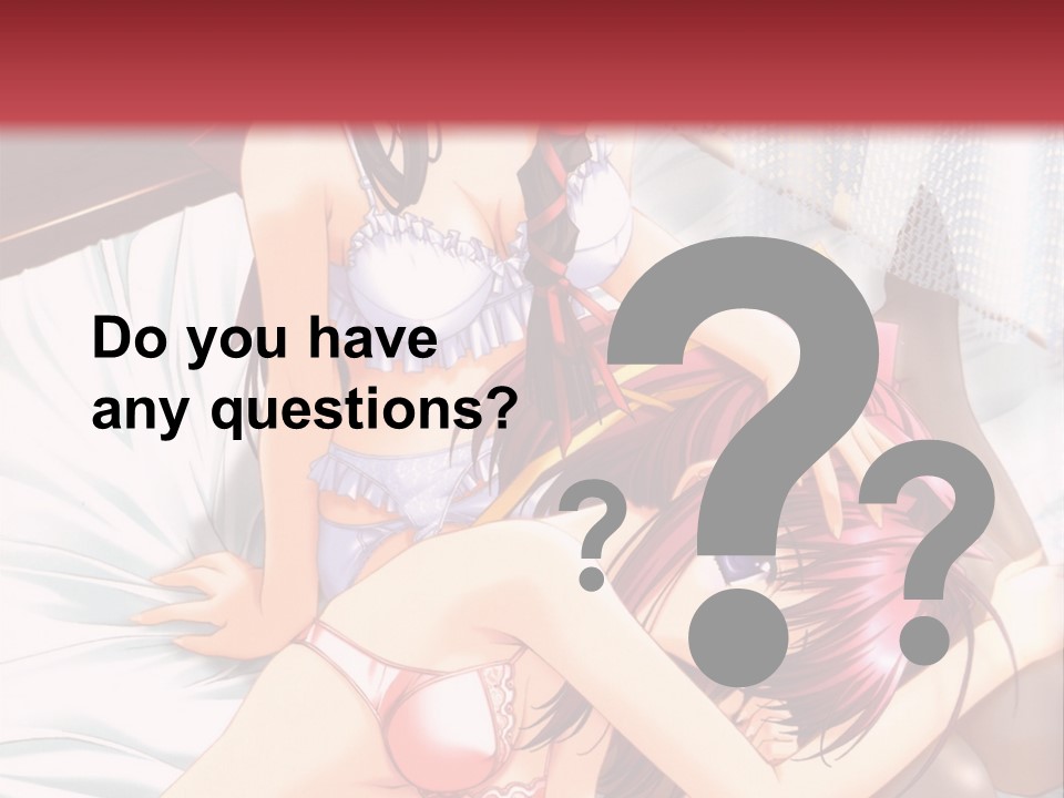 A Woman Laying On Top Of A Bed Next To A Man PowerPoint Template