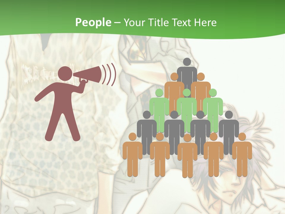 A Group Of People Standing Next To Each Other PowerPoint Template
