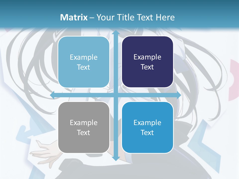 A Woman With Long Black Hair Is Posing For A Picture PowerPoint Template