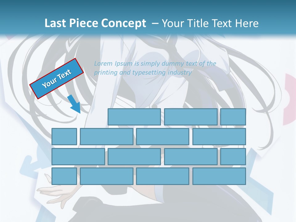 A Woman With Long Black Hair Is Posing For A Picture PowerPoint Template