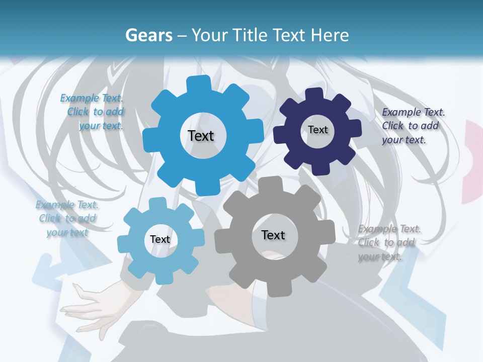 A Woman With Long Black Hair Is Posing For A Picture PowerPoint Template