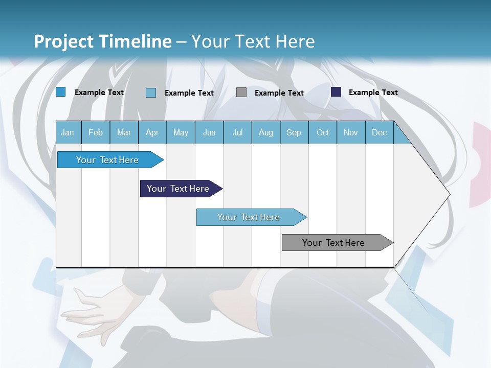 A Woman With Long Black Hair Is Posing For A Picture PowerPoint Template