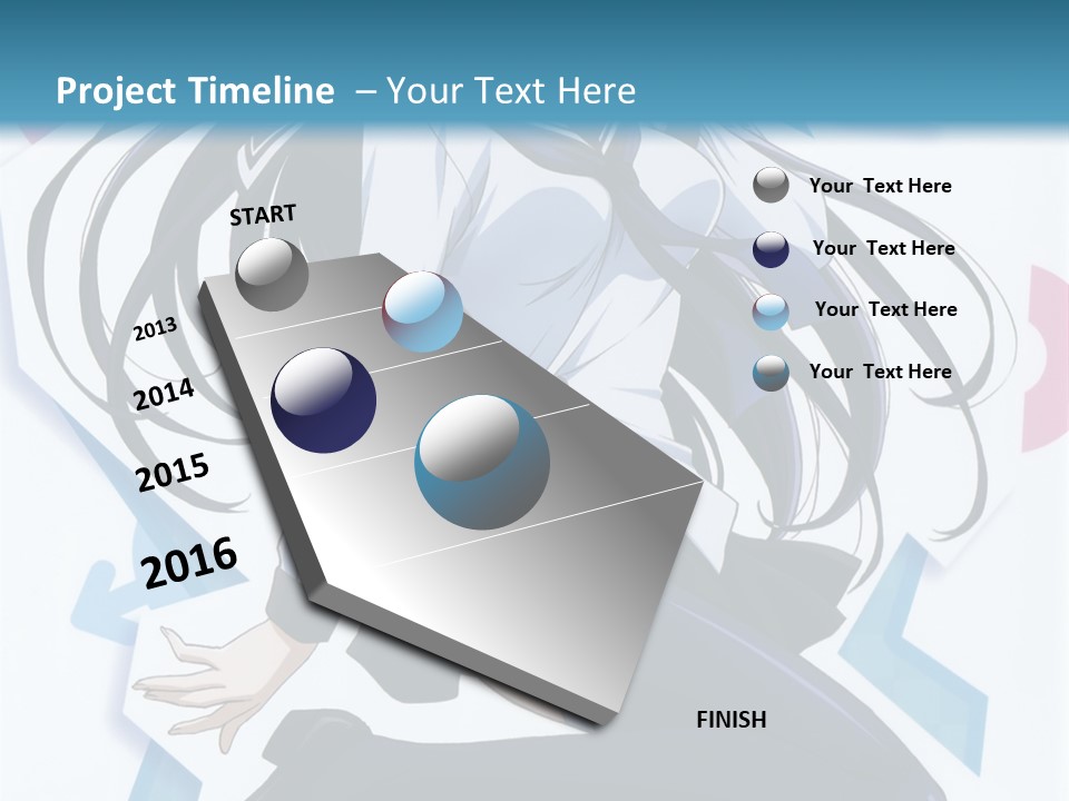 A Woman With Long Black Hair Is Posing For A Picture PowerPoint Template