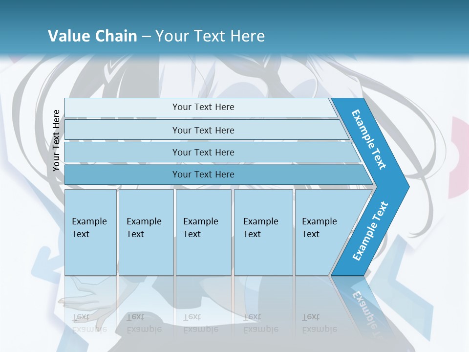 A Woman With Long Black Hair Is Posing For A Picture PowerPoint Template