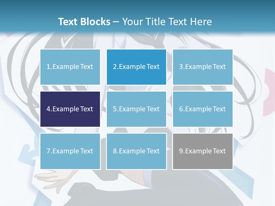 A Woman With Long Black Hair Is Posing For A Picture PowerPoint Template