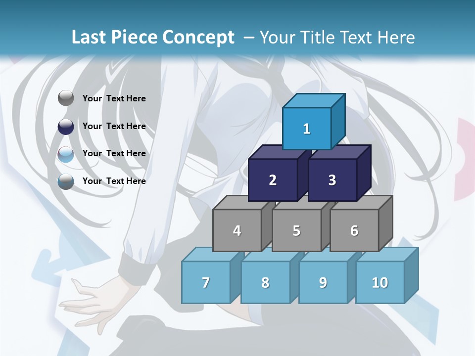 A Woman With Long Black Hair Is Posing For A Picture PowerPoint Template