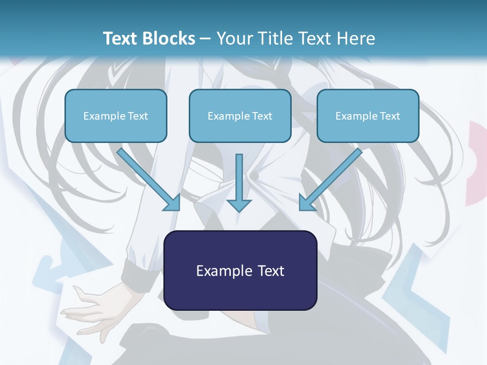 A Woman With Long Black Hair Is Posing For A Picture PowerPoint Template