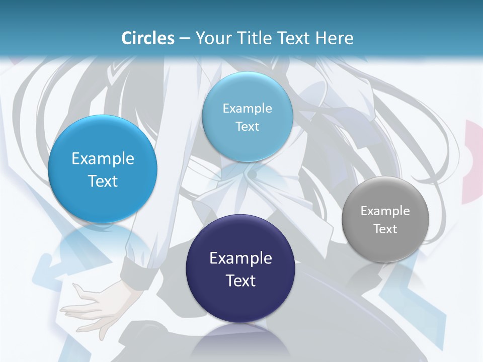 A Woman With Long Black Hair Is Posing For A Picture PowerPoint Template