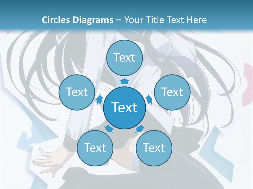 A Woman With Long Black Hair Is Posing For A Picture PowerPoint Template