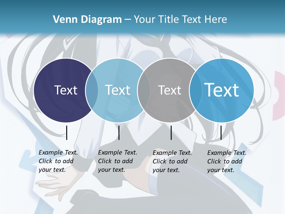 A Woman With Long Black Hair Is Posing For A Picture PowerPoint Template