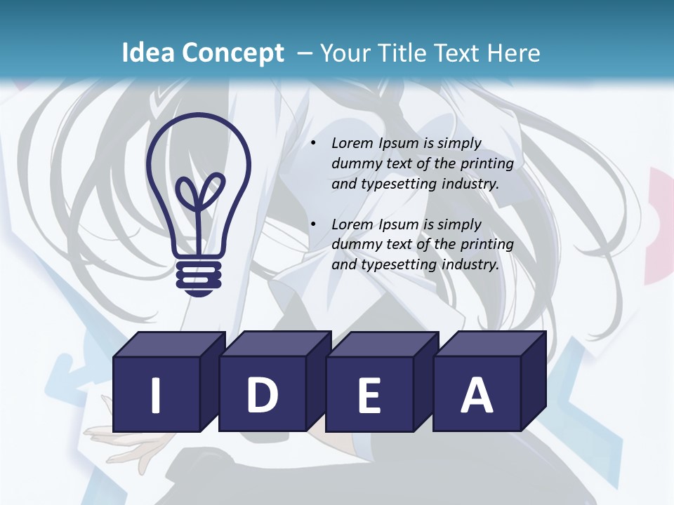 A Woman With Long Black Hair Is Posing For A Picture PowerPoint Template