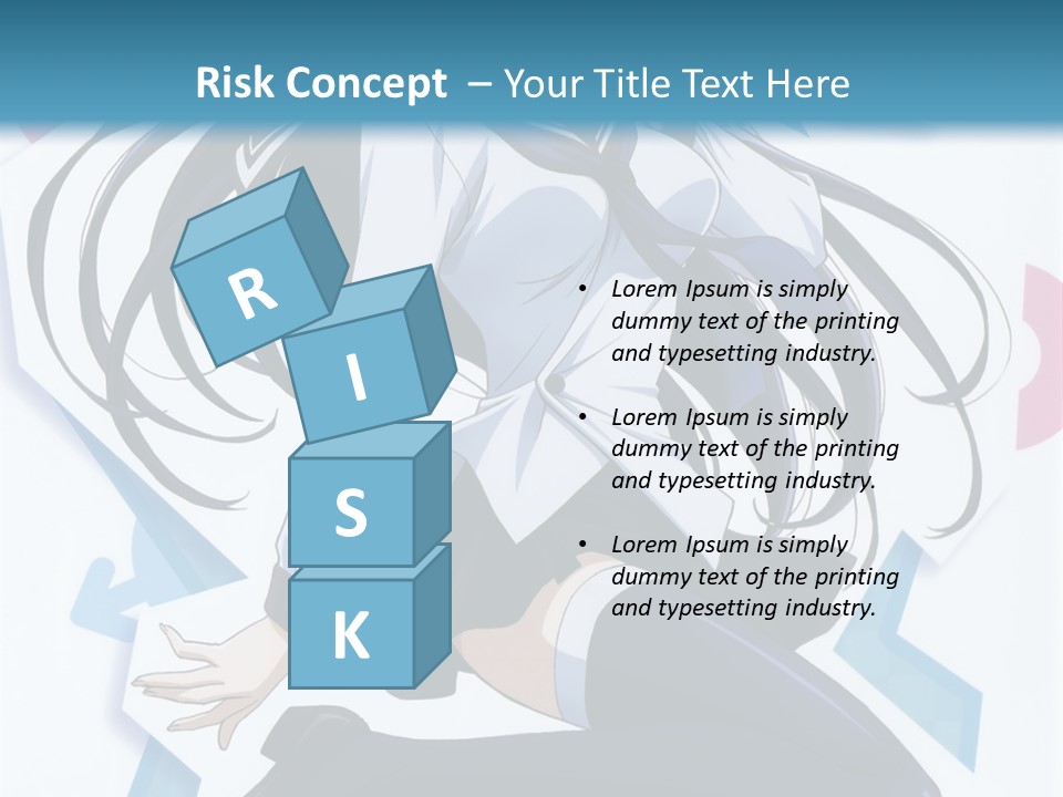 A Woman With Long Black Hair Is Posing For A Picture PowerPoint Template