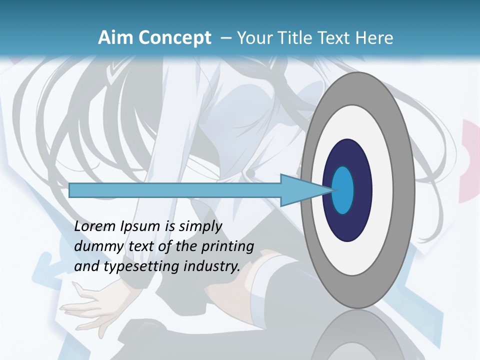 A Woman With Long Black Hair Is Posing For A Picture PowerPoint Template