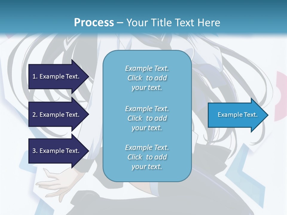 A Woman With Long Black Hair Is Posing For A Picture PowerPoint Template