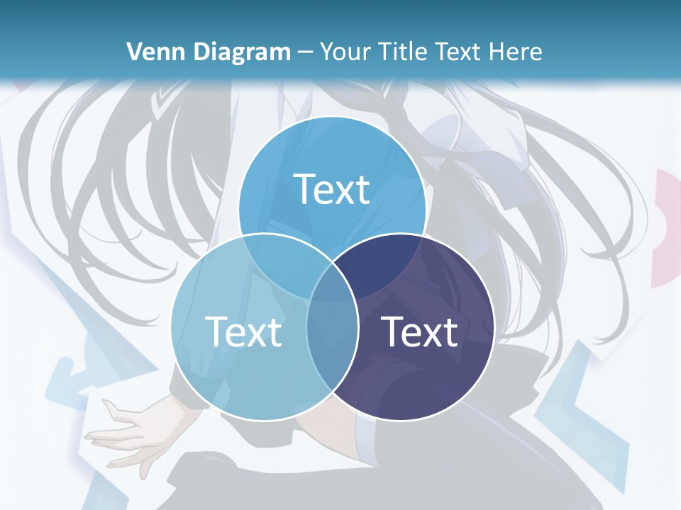 A Woman With Long Black Hair Is Posing For A Picture PowerPoint Template