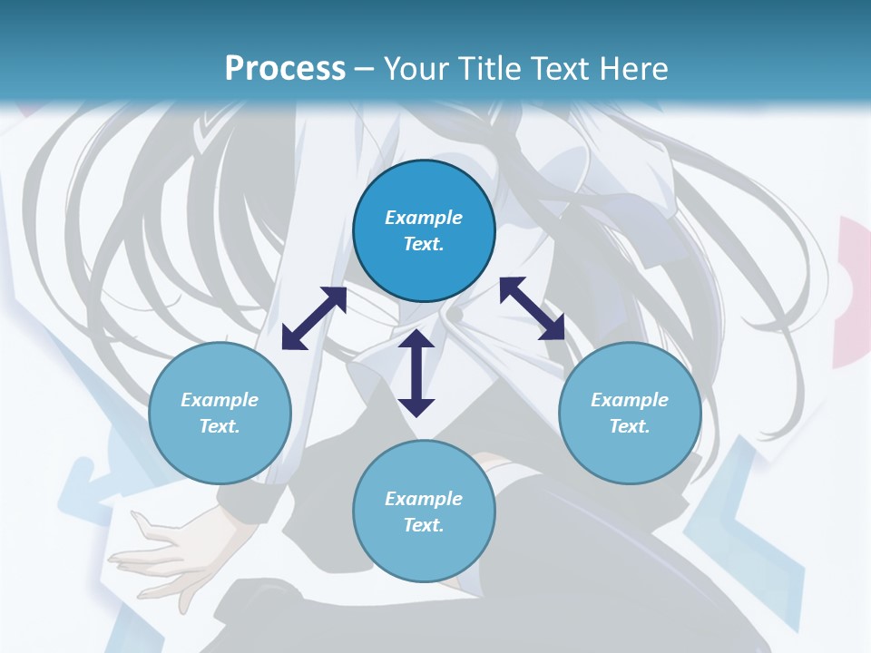 A Woman With Long Black Hair Is Posing For A Picture PowerPoint Template