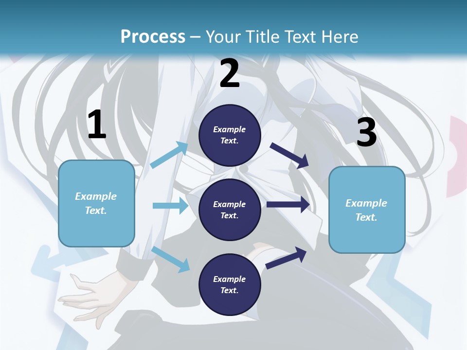 A Woman With Long Black Hair Is Posing For A Picture PowerPoint Template