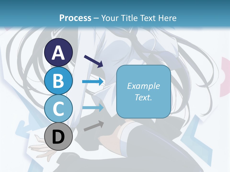 A Woman With Long Black Hair Is Posing For A Picture PowerPoint Template