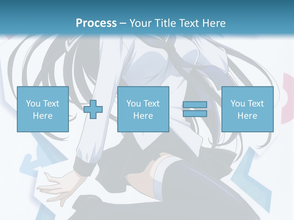 A Woman With Long Black Hair Is Posing For A Picture PowerPoint Template