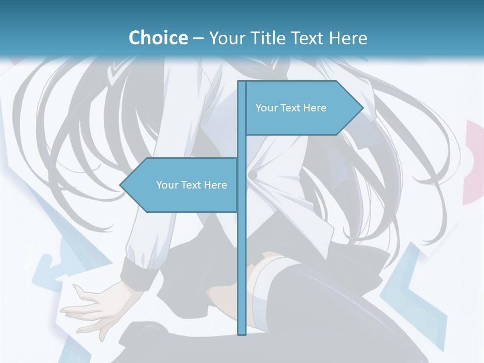 A Woman With Long Black Hair Is Posing For A Picture PowerPoint Template