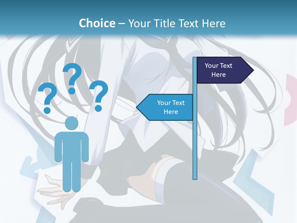 A Woman With Long Black Hair Is Posing For A Picture PowerPoint Template