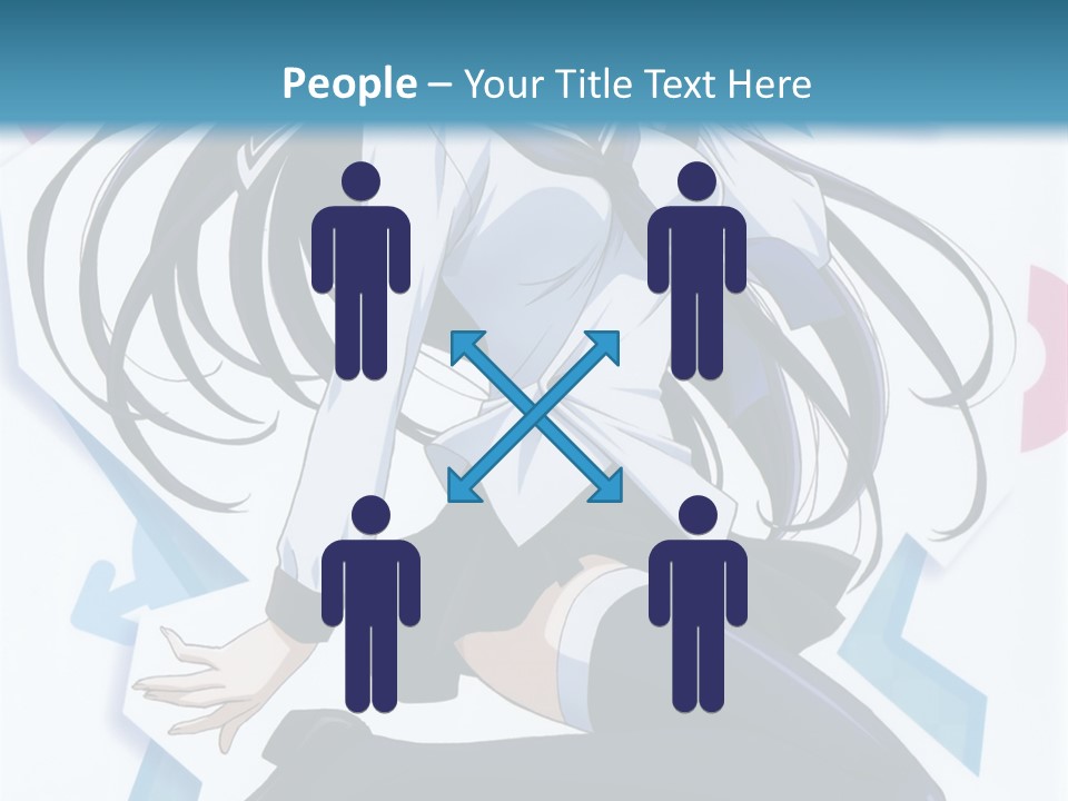 A Woman With Long Black Hair Is Posing For A Picture PowerPoint Template