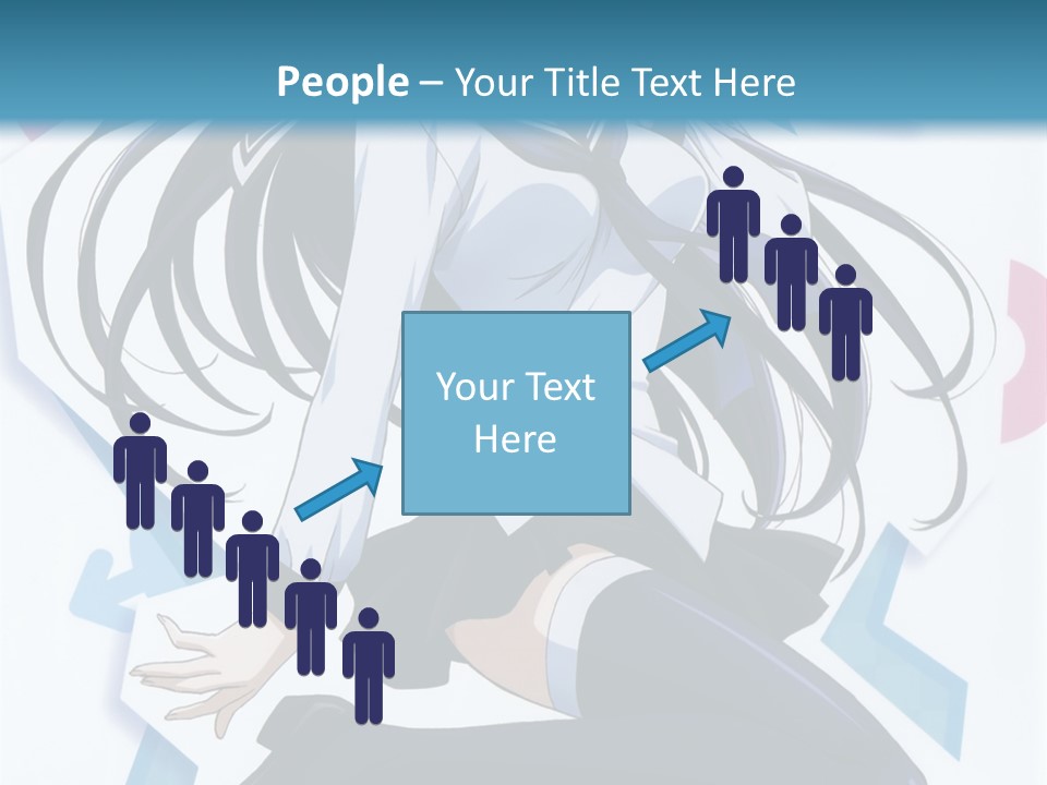 A Woman With Long Black Hair Is Posing For A Picture PowerPoint Template