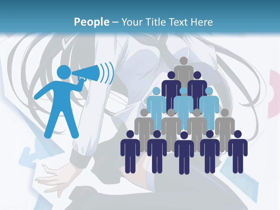 A Woman With Long Black Hair Is Posing For A Picture PowerPoint Template