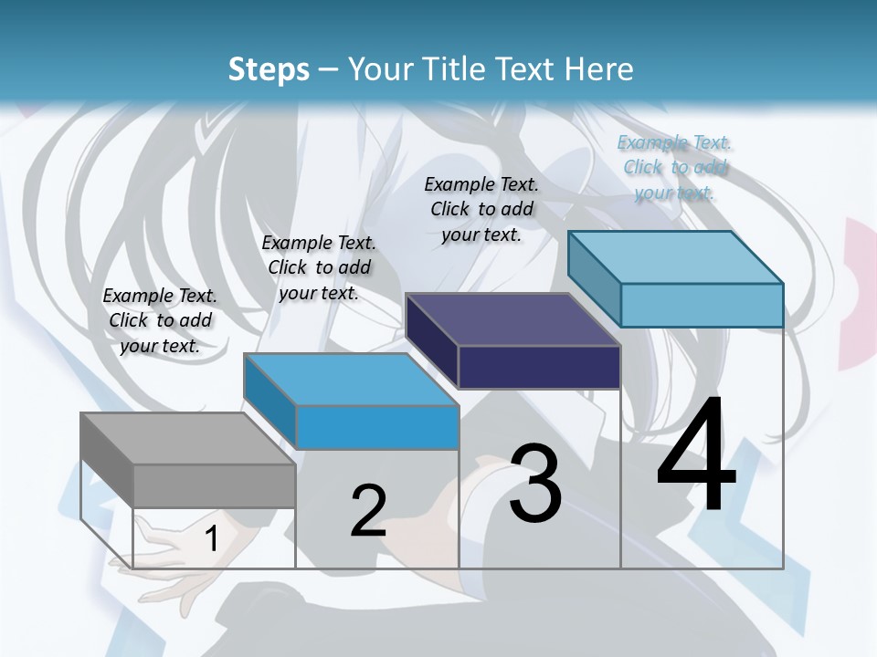 A Woman With Long Black Hair Is Posing For A Picture PowerPoint Template