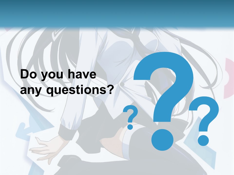 A Woman With Long Black Hair Is Posing For A Picture PowerPoint Template