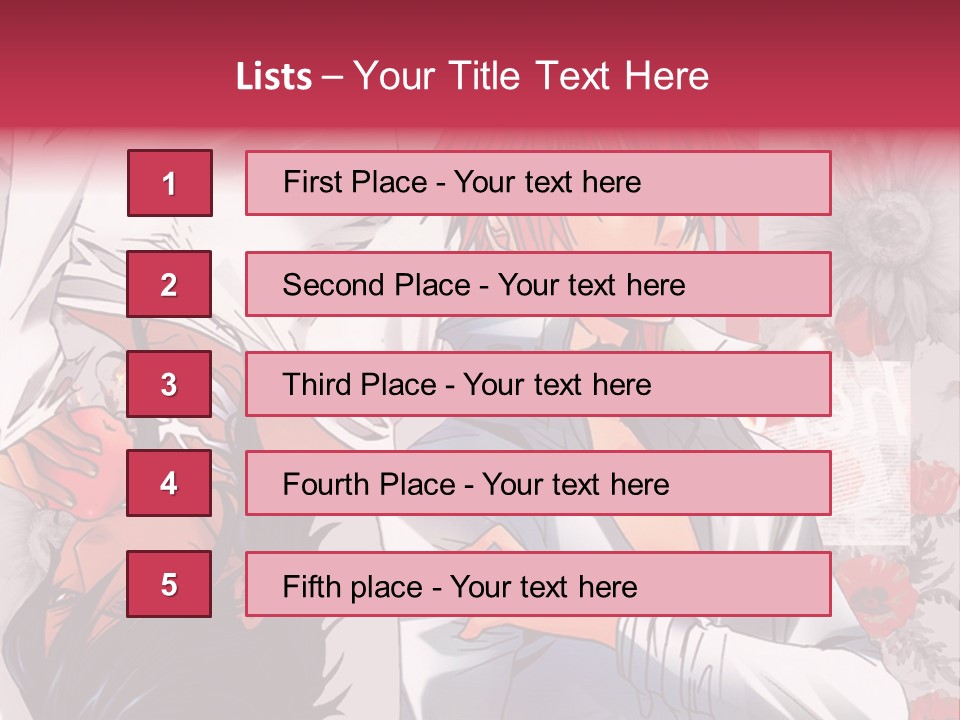 A Couple Of Anime Characters With Red Hair PowerPoint Template