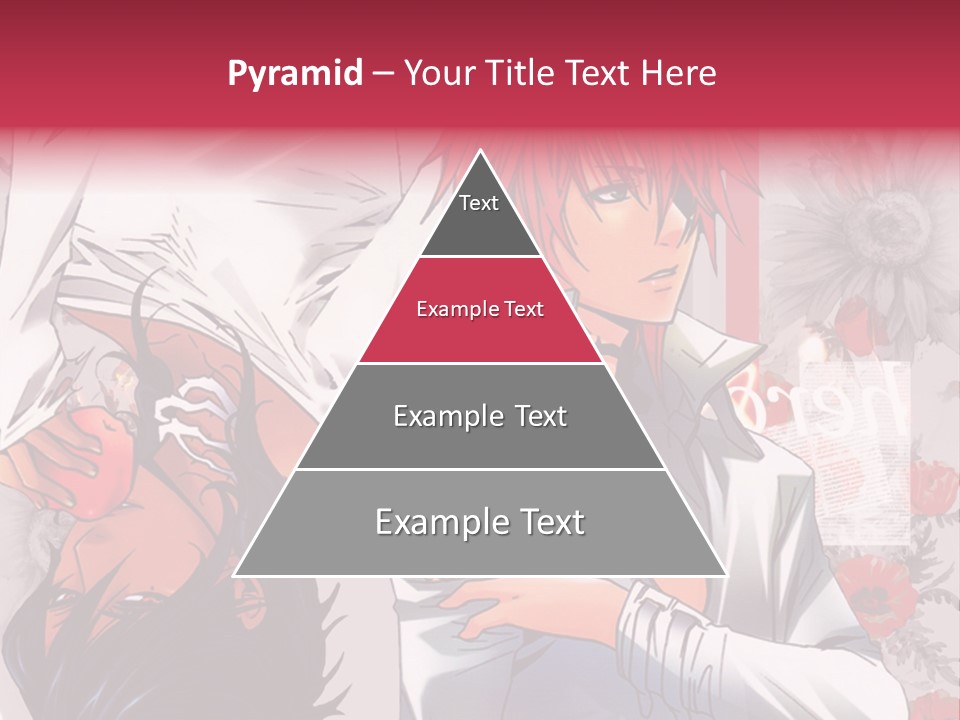 A Couple Of Anime Characters With Red Hair PowerPoint Template