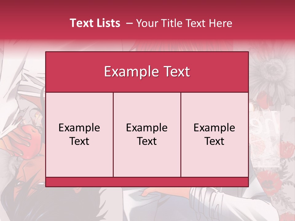 A Couple Of Anime Characters With Red Hair PowerPoint Template