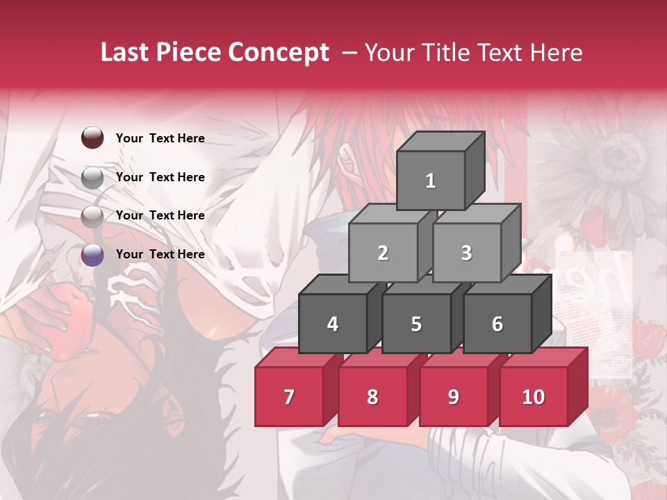 A Couple Of Anime Characters With Red Hair PowerPoint Template