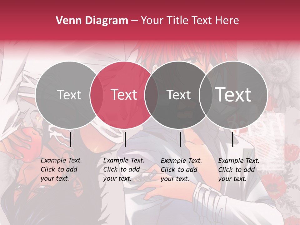 A Couple Of Anime Characters With Red Hair PowerPoint Template