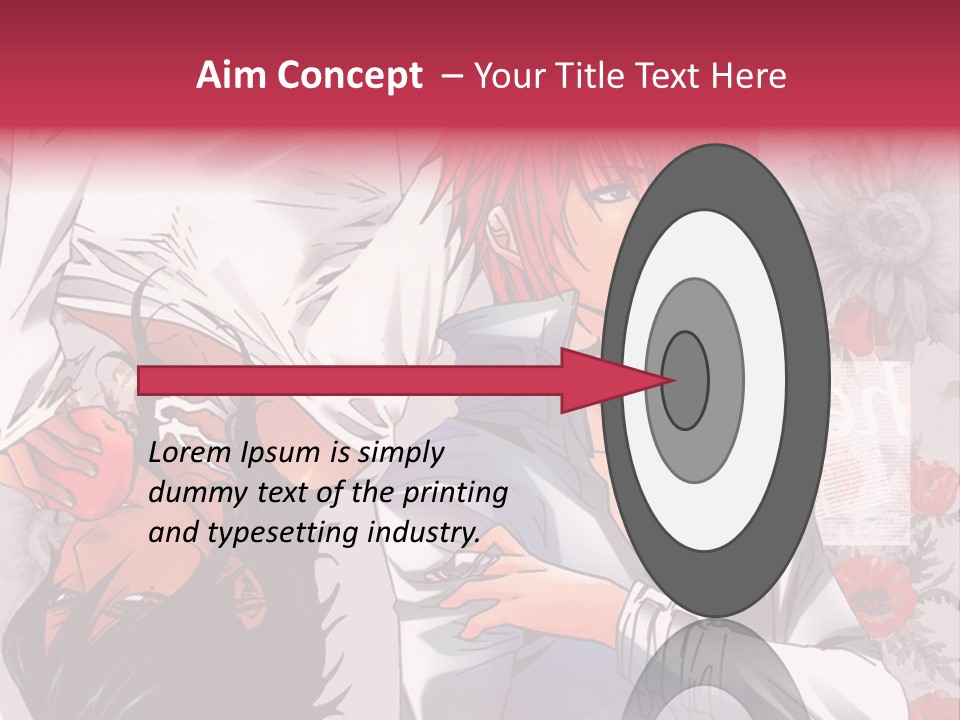 A Couple Of Anime Characters With Red Hair PowerPoint Template